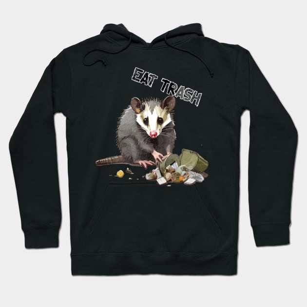 OPOSSUM - Let's Eat Trash & Get Hit By A Car Hoodie by Moulezitouna